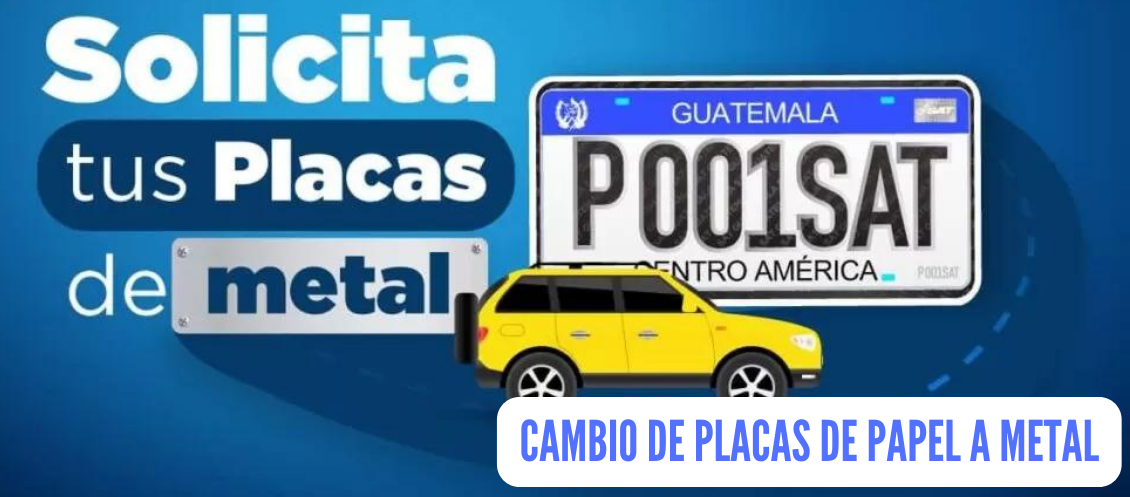 Cómo hacer el Cambio de Placas de Papel a Metal Guía 2023