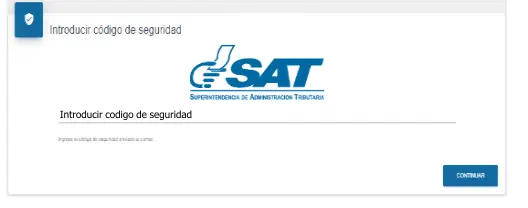 introducción y aceptación de código de seguridad NIT en línea